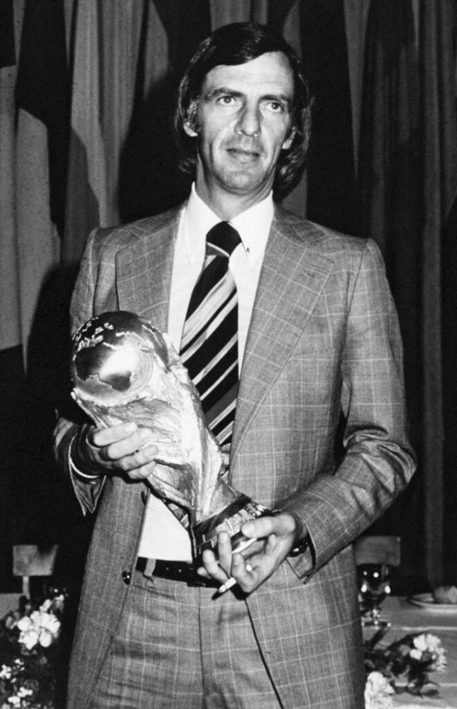 World Cup winning manager Cesar Luis Menotti.